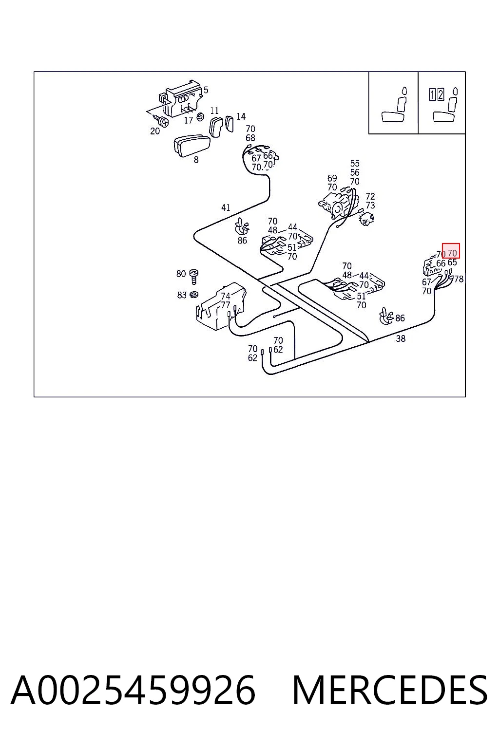 A0025459926 Mercedes