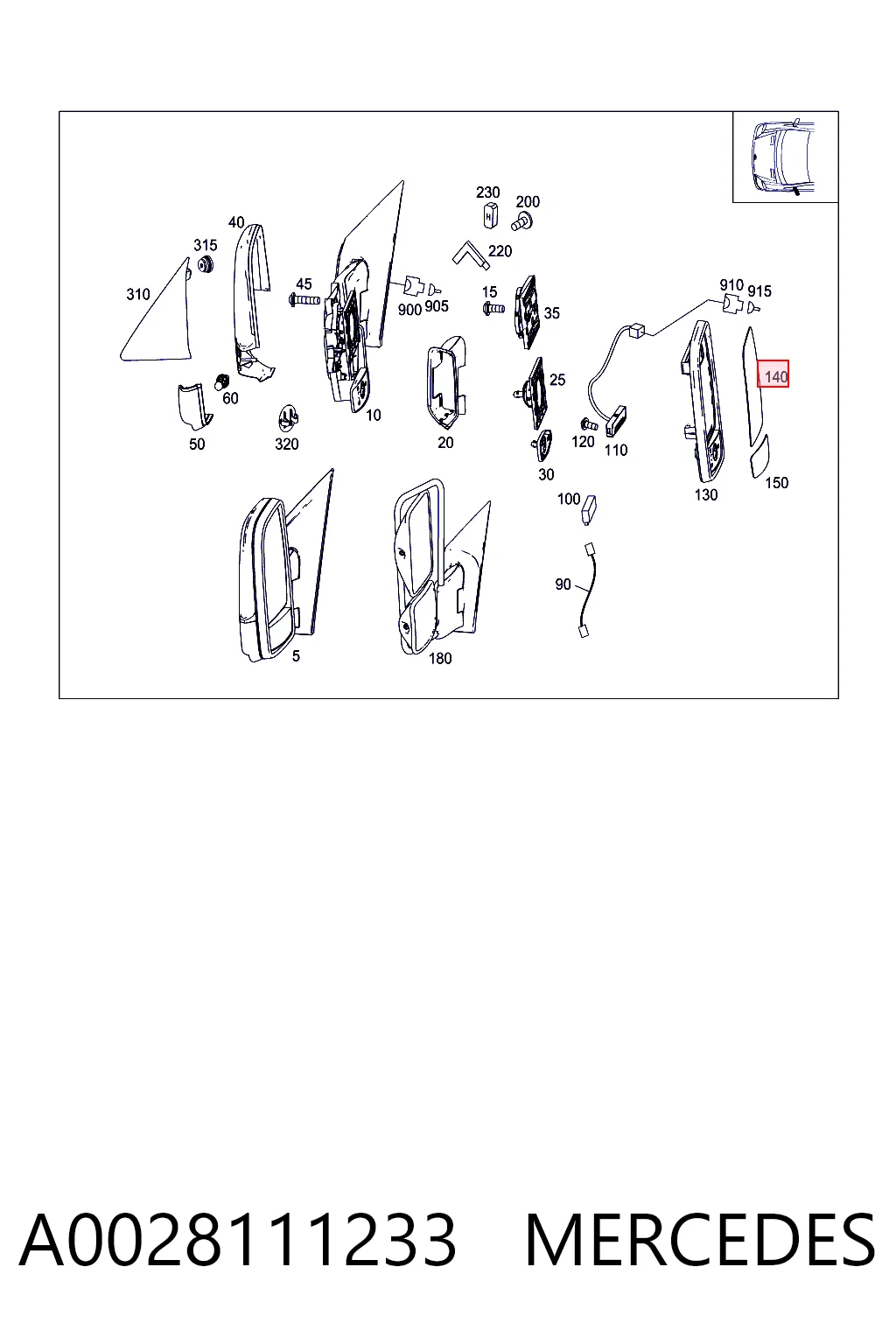 A0028111233 Mercedes