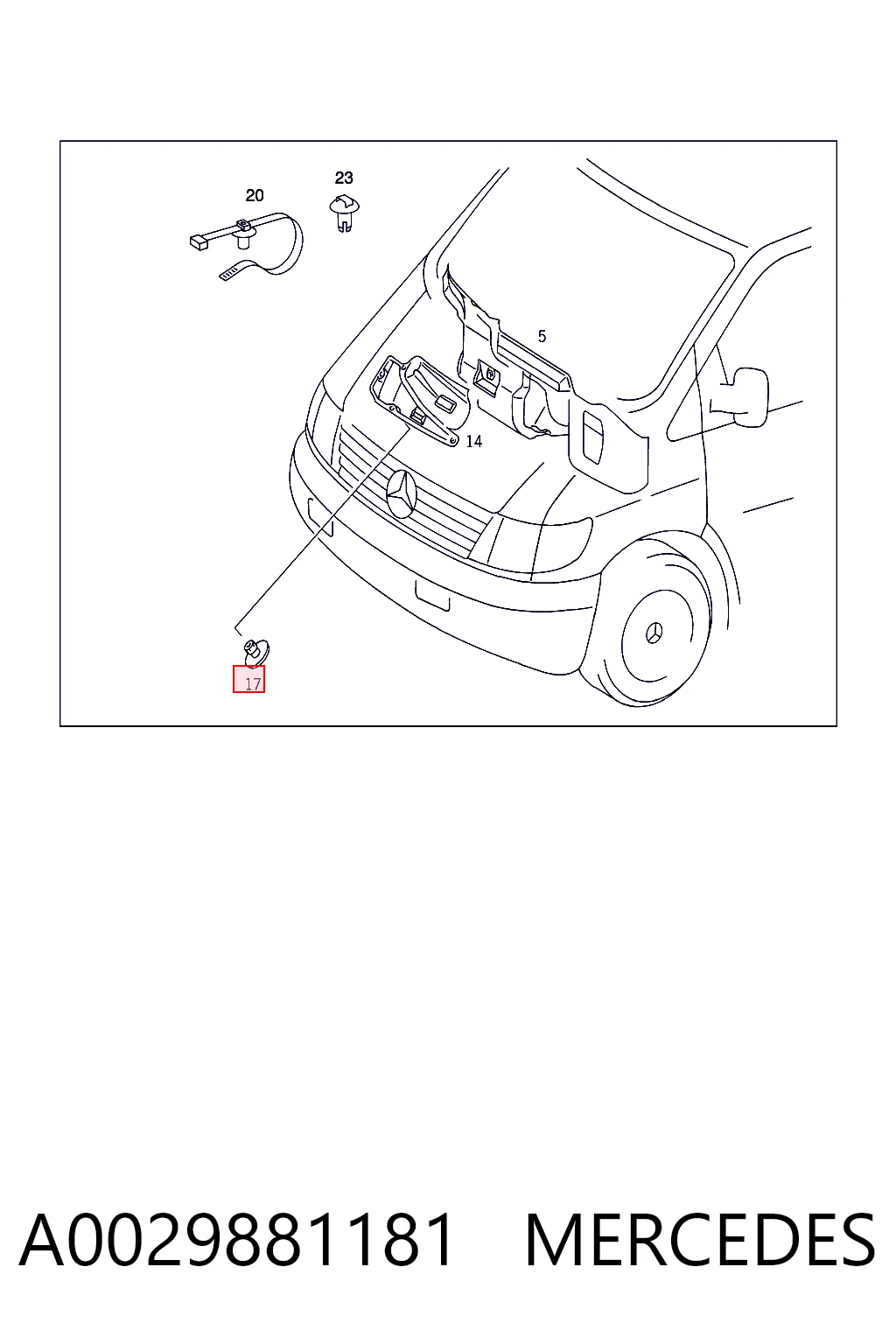 A0029881181 Mercedes