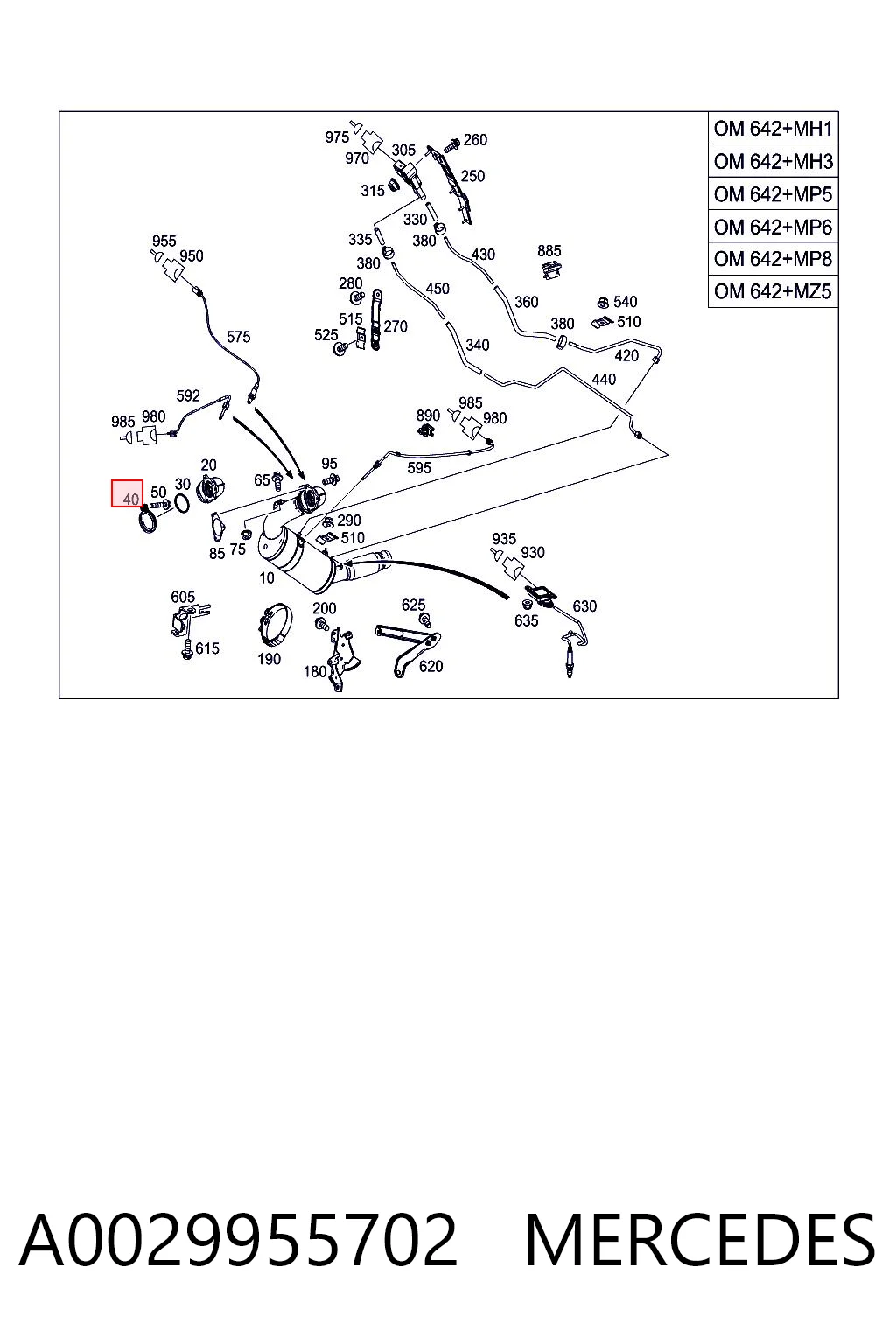 A0029955702 Mercedes