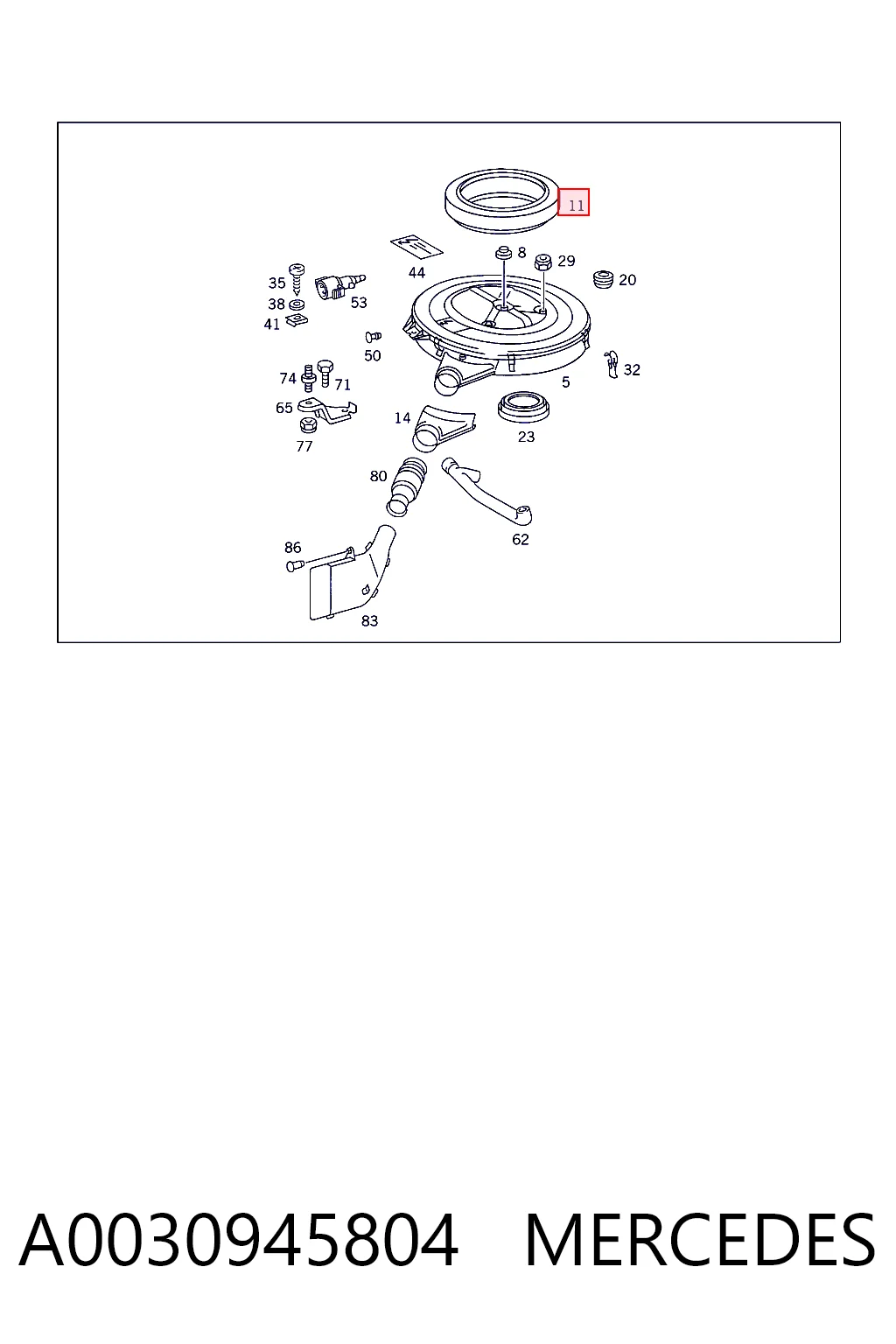 A0030945804 Mercedes