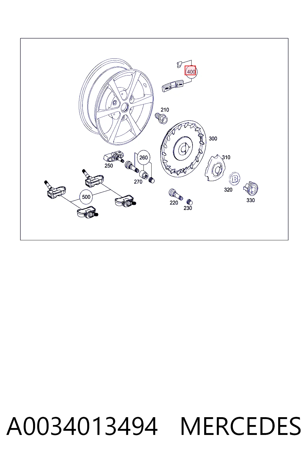 A0034013494 Mercedes