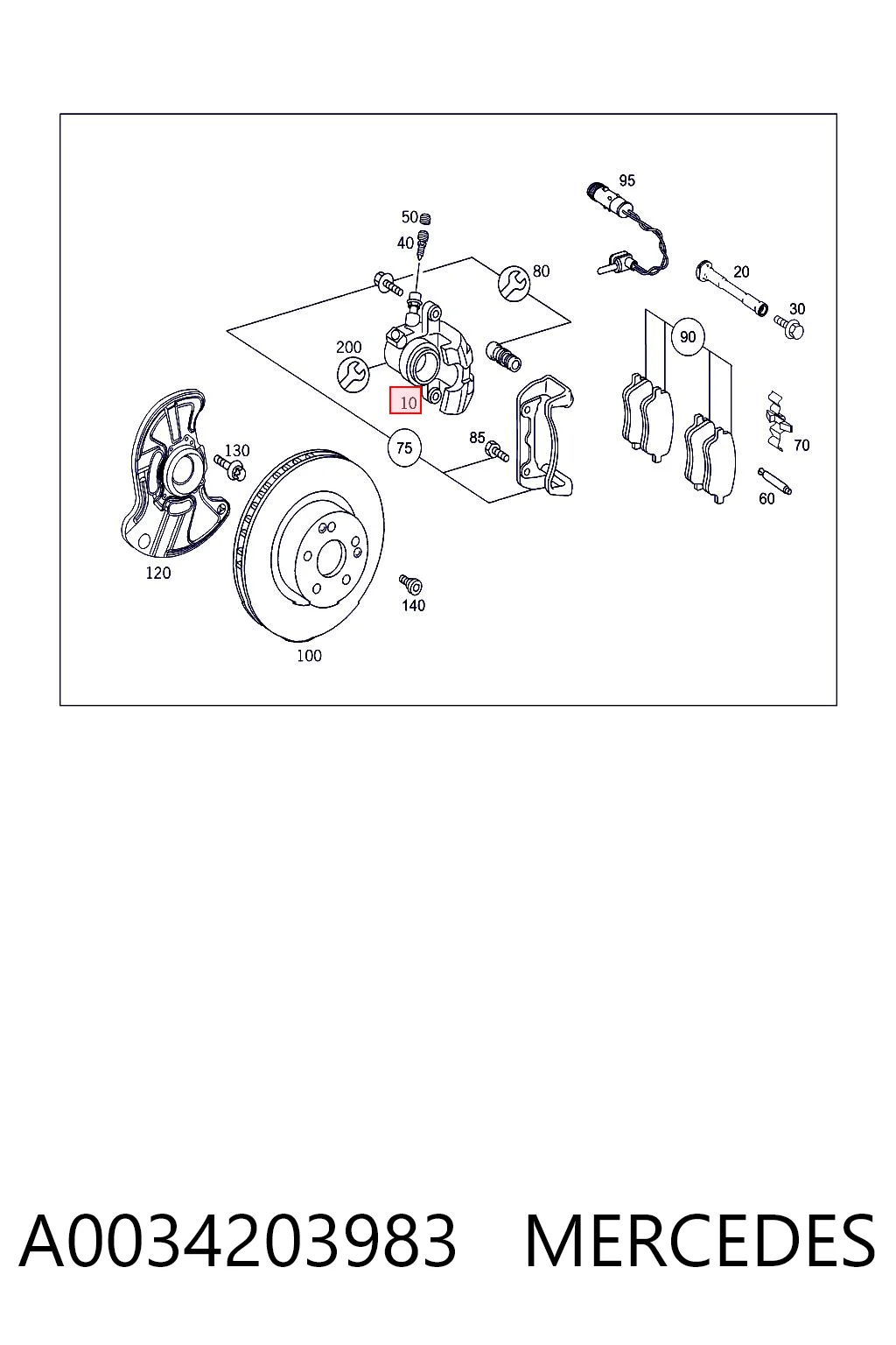 A0034203983 Mercedes