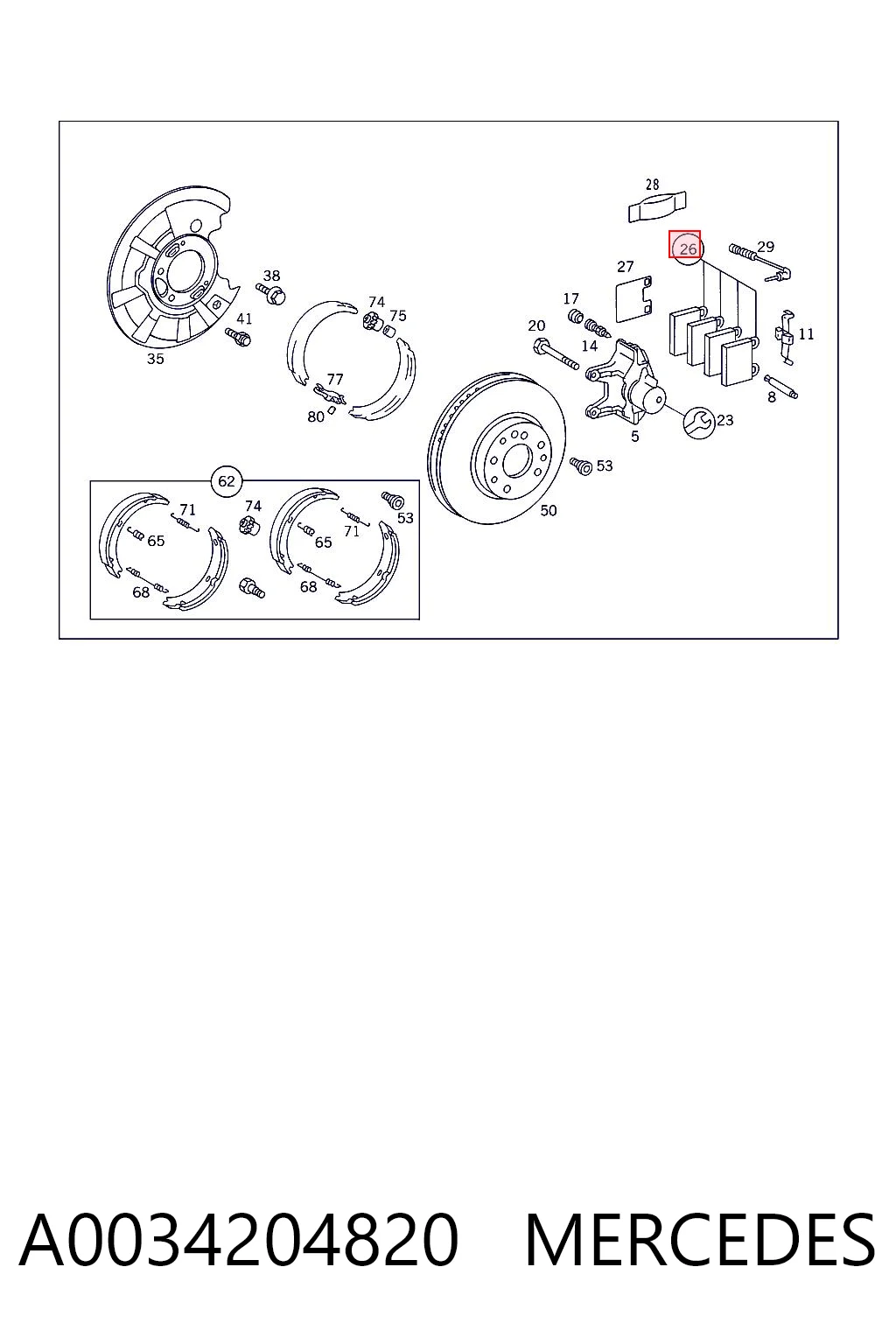 A0034204820 Mercedes