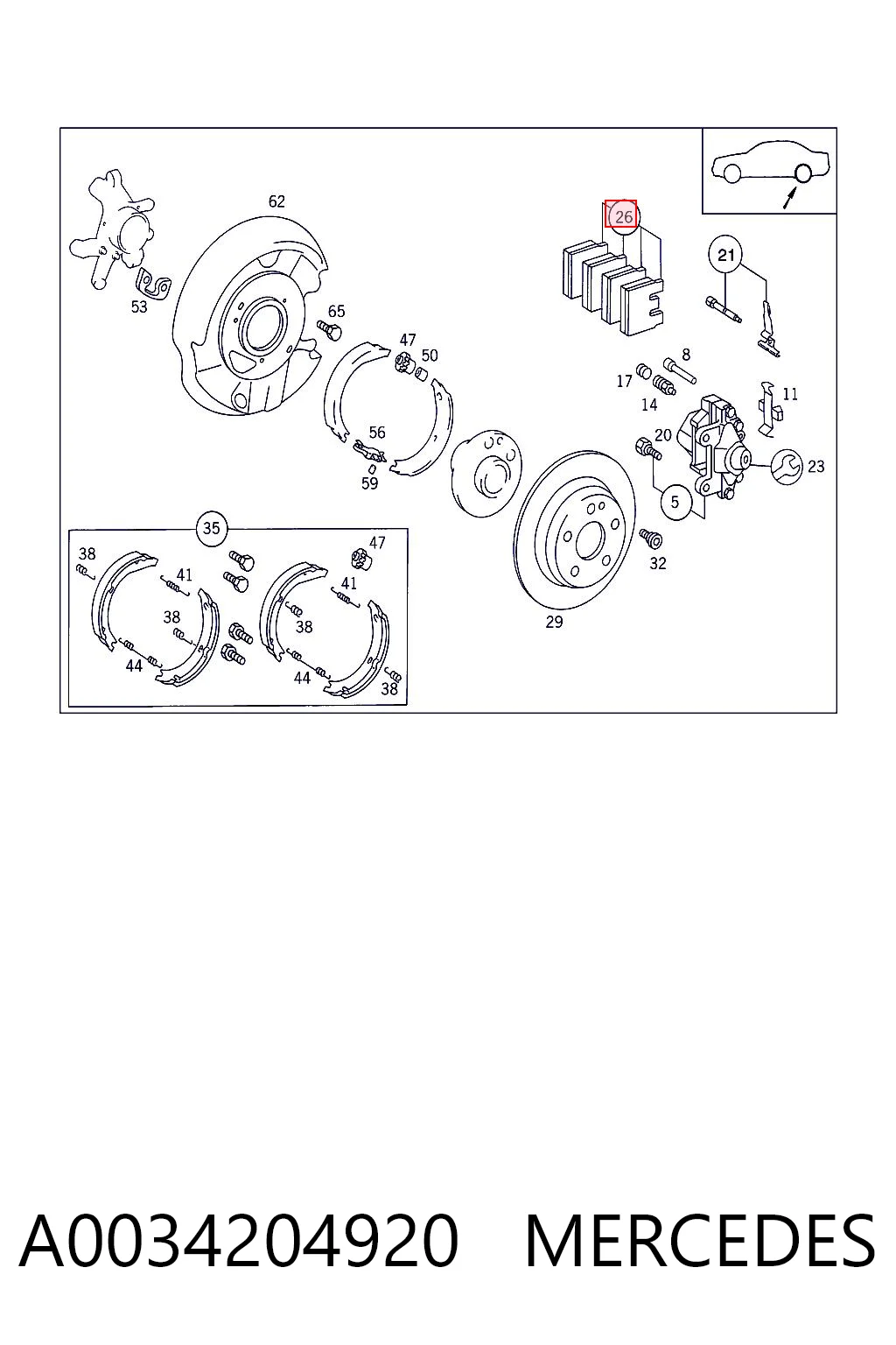 A0034204920 Mercedes