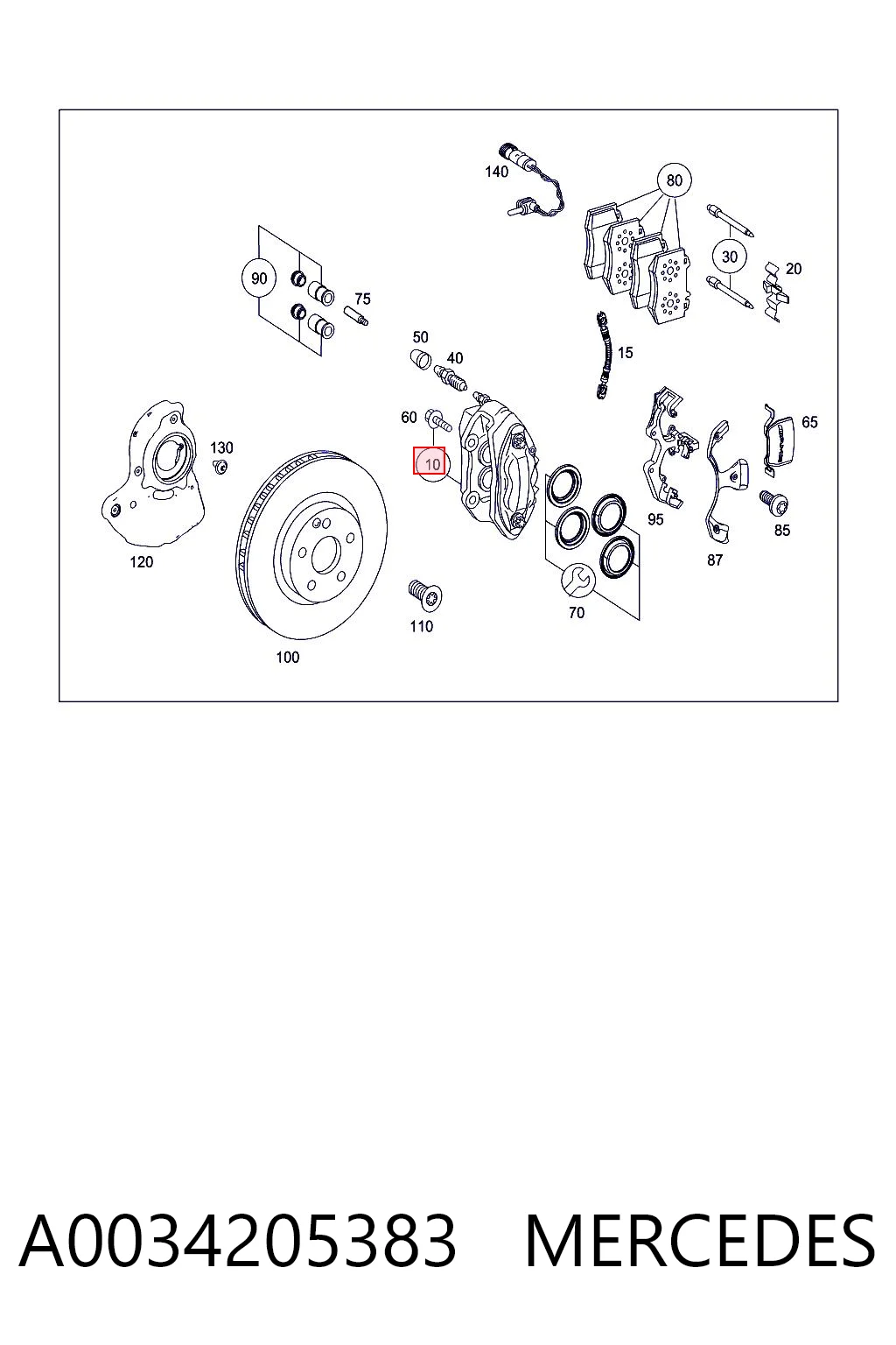 A0034205383 Mercedes