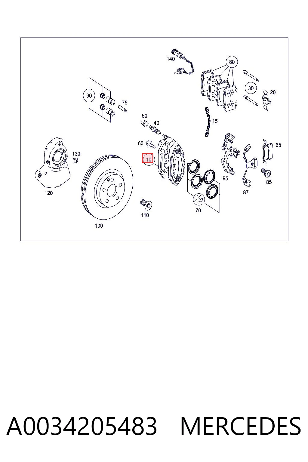 A0034205483 Mercedes