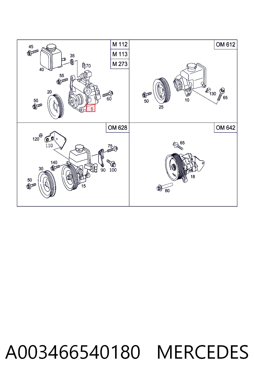 A003466540180 Mercedes