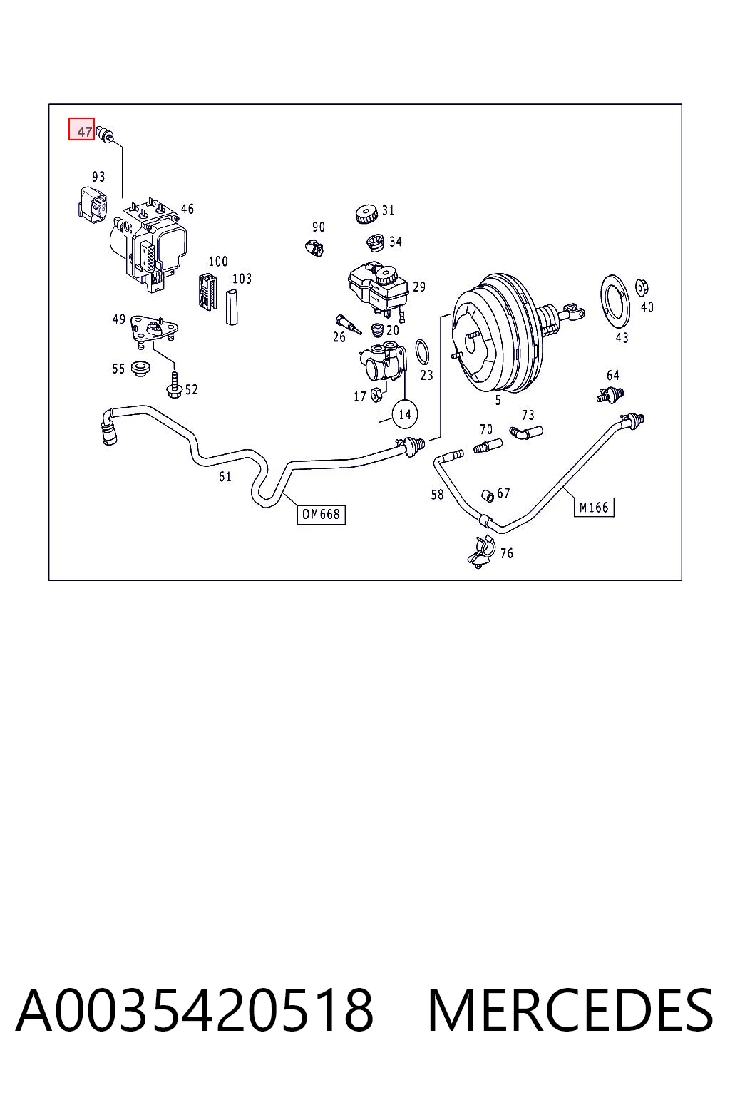 Sensor de pressão de fluido de freio 7711156137 Renault (RVI)