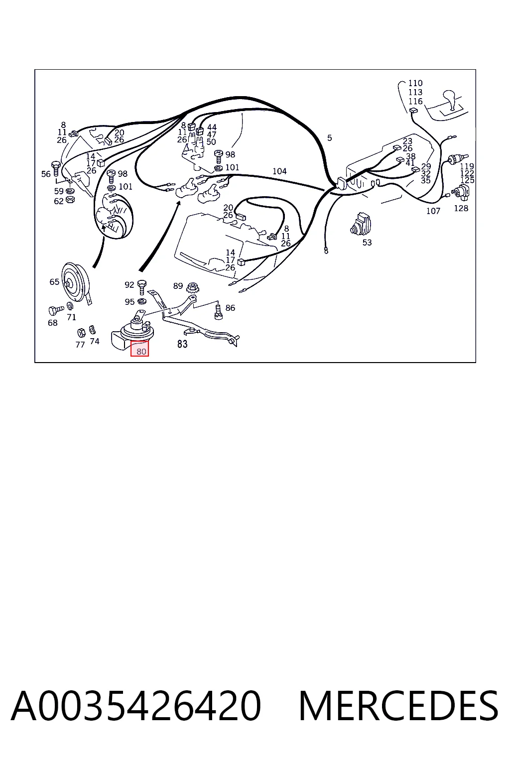 A0035426420 Mercedes