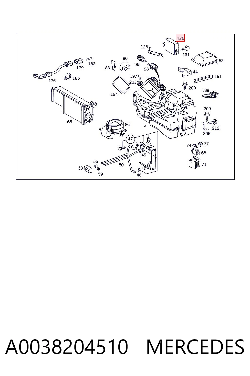 A0038204510 Mercedes