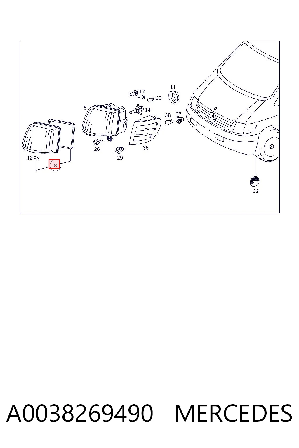 A0038269490 Mercedes