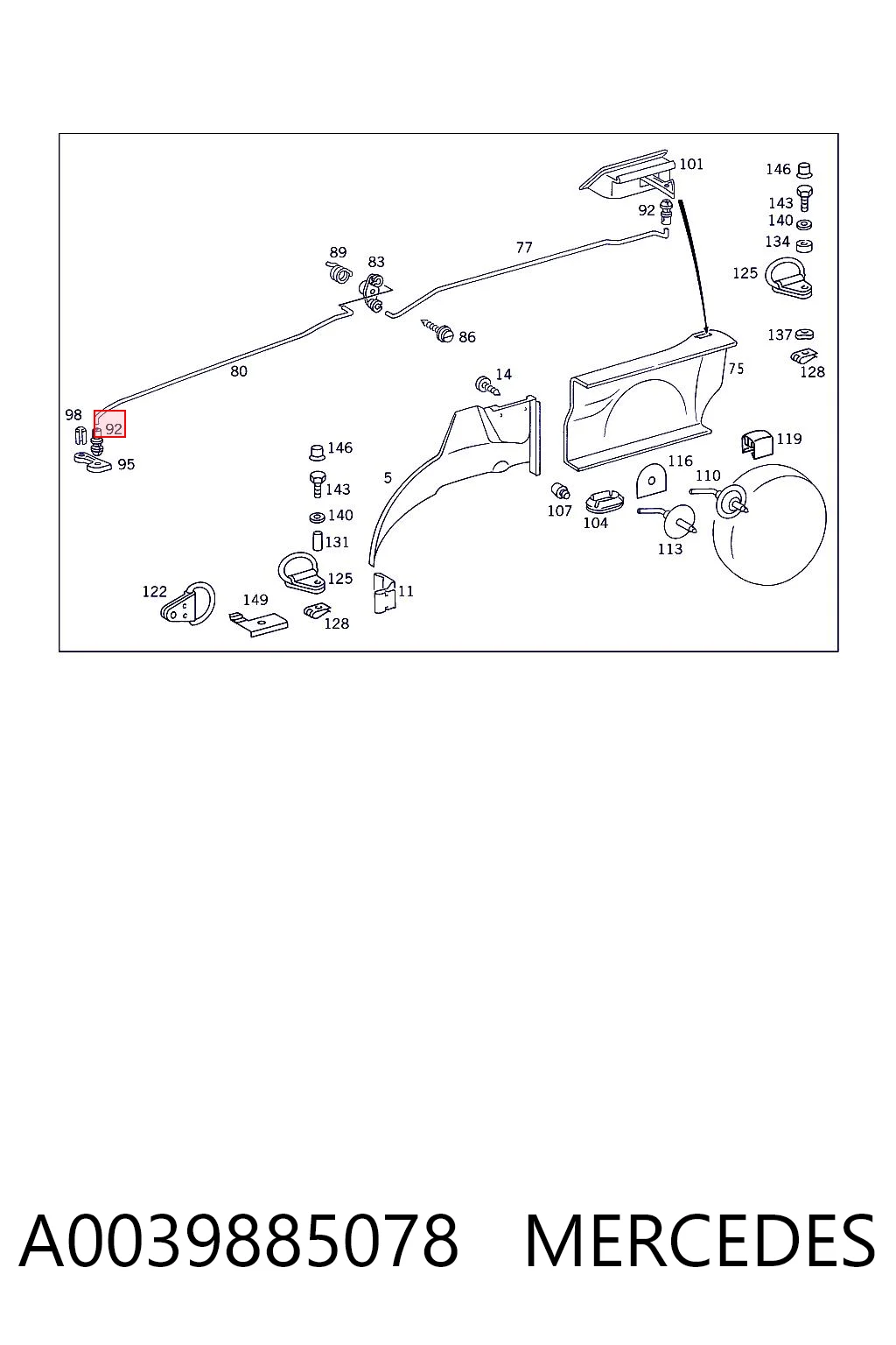 A0039885078 Mercedes