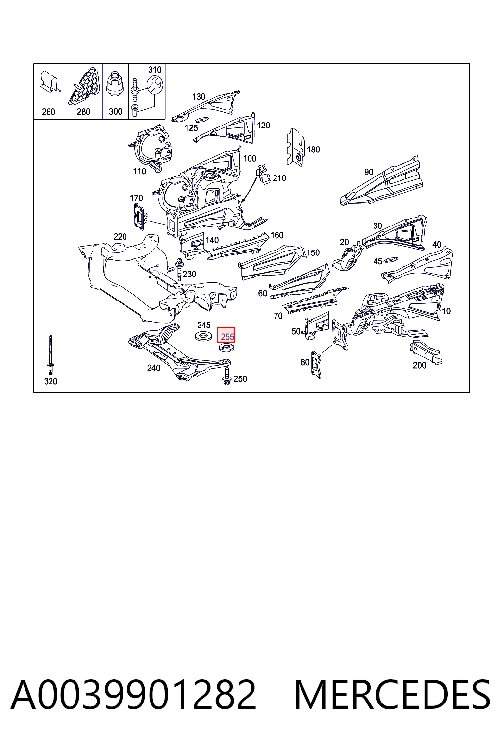 A0039901282 Mercedes