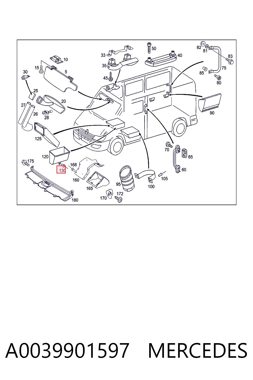 A0039901597 Mercedes