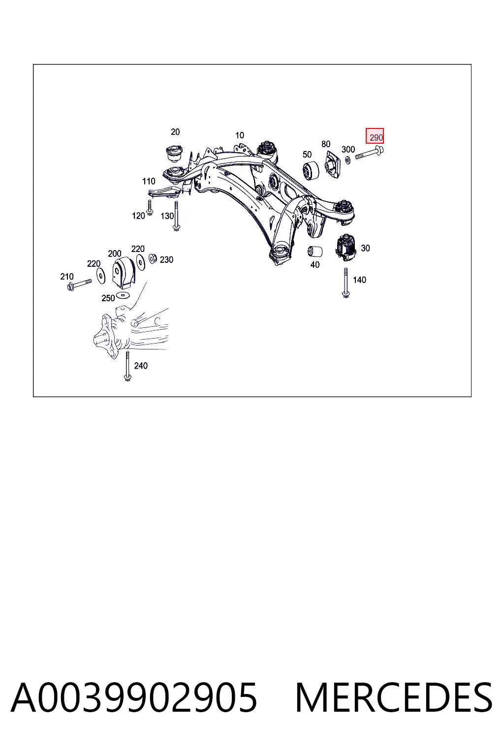 A0039902905 Mercedes