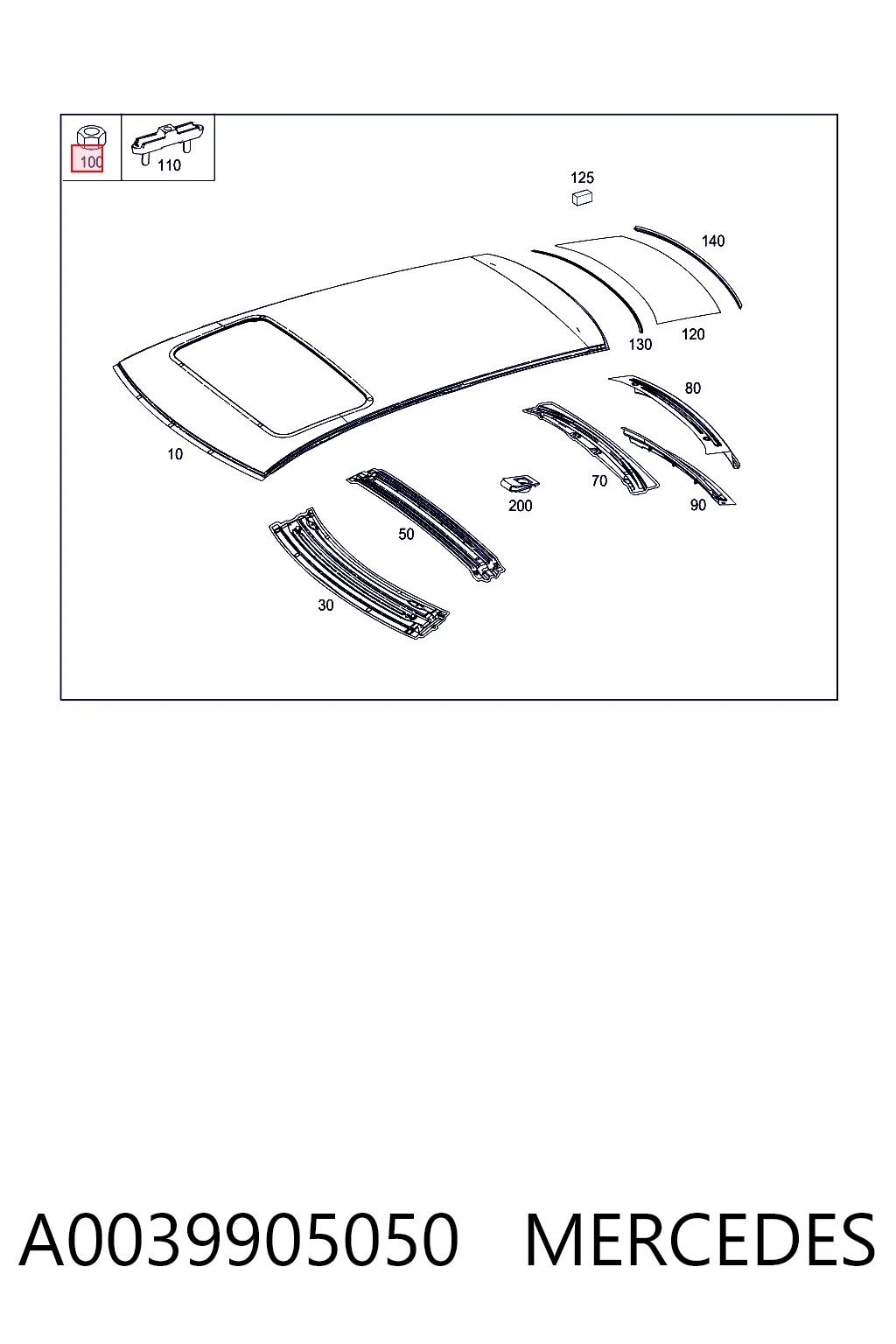 A0039905050 Mercedes