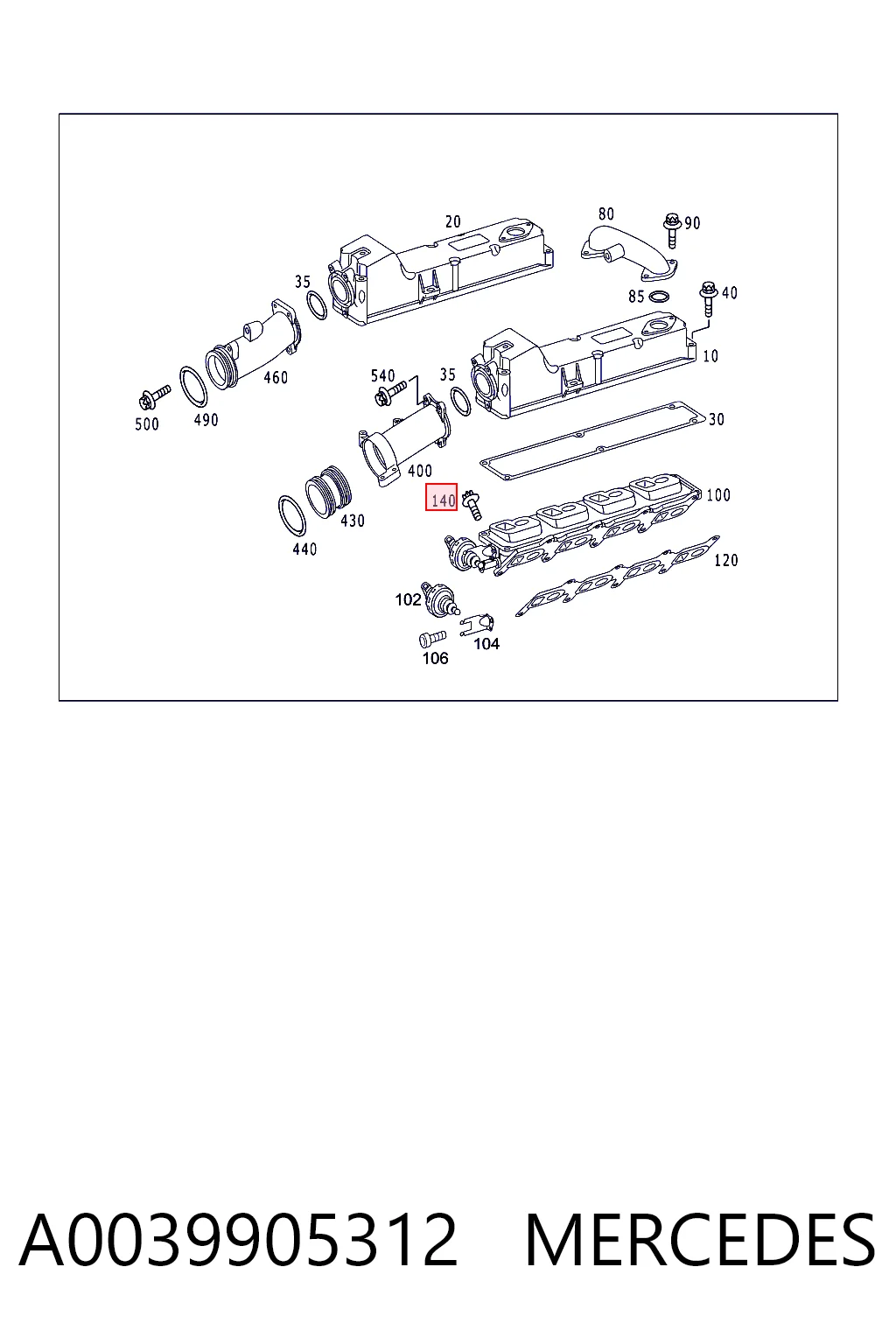 A0039905312 Mercedes