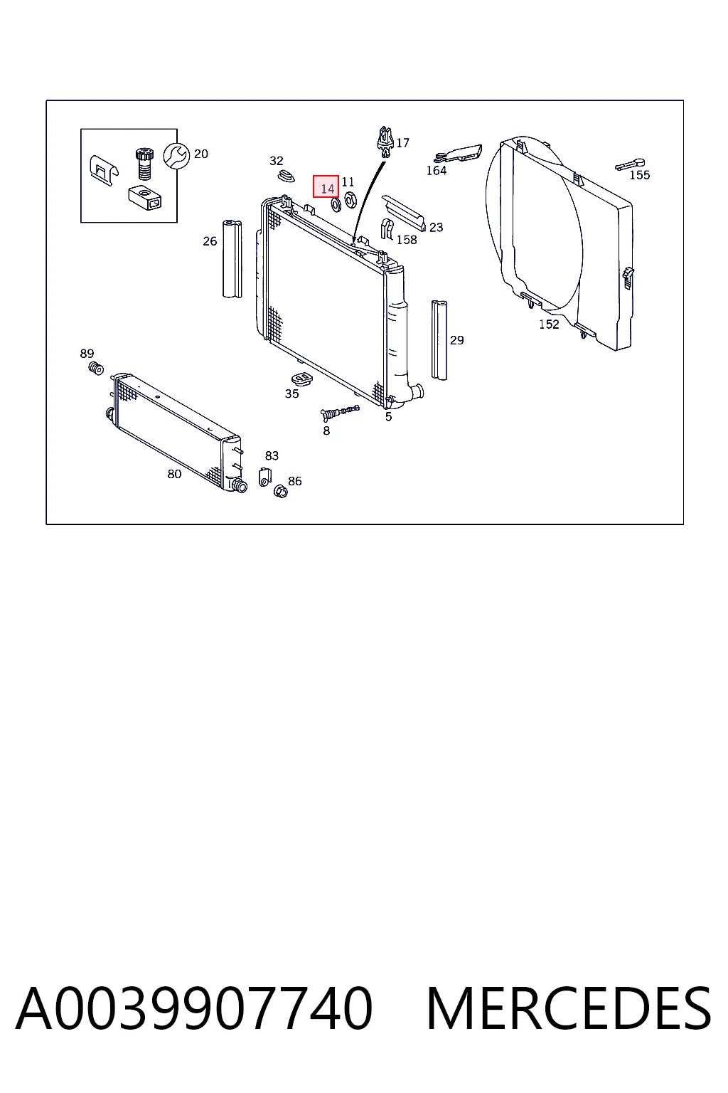A0039907740 Mercedes