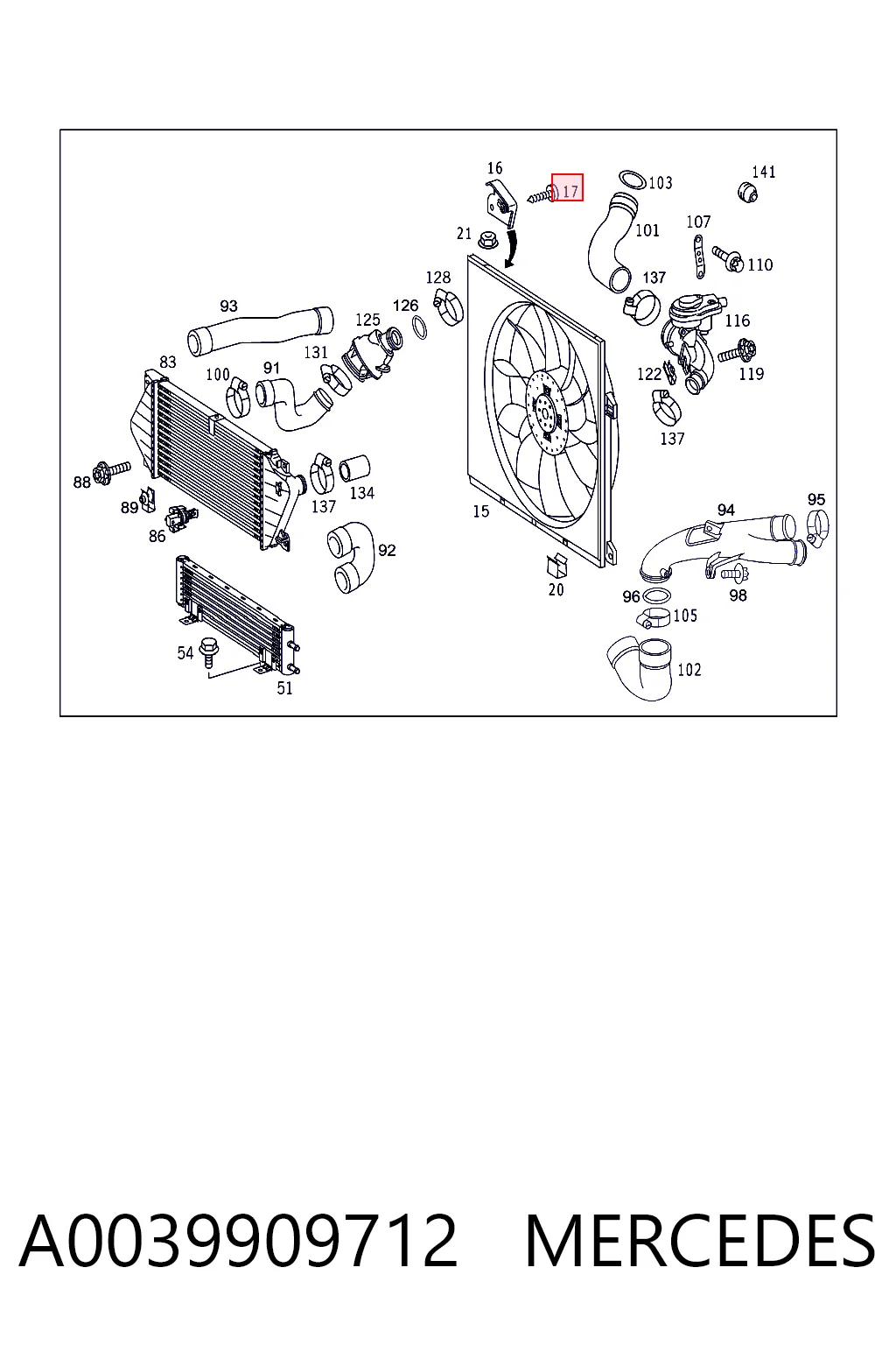 A0039909712 Mercedes