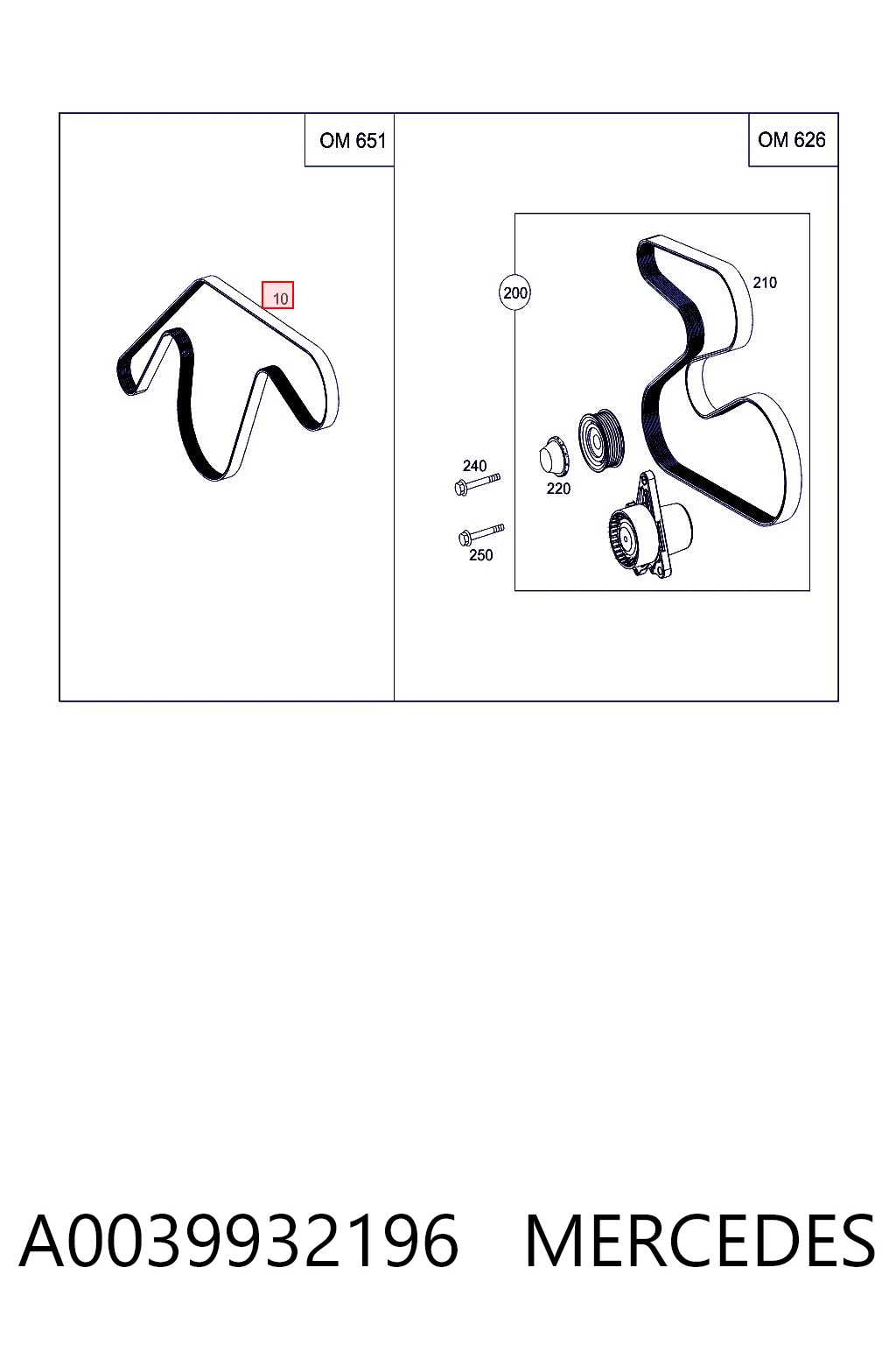 A0039932196 Mercedes