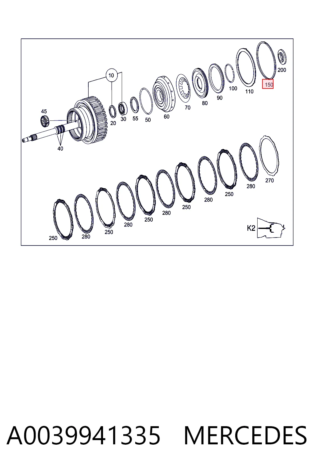A0039941335 Mercedes