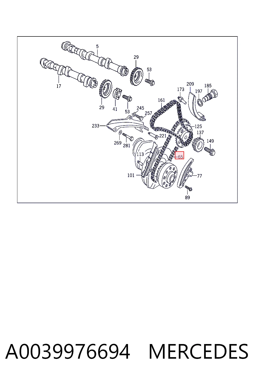A0039976694 Mercedes