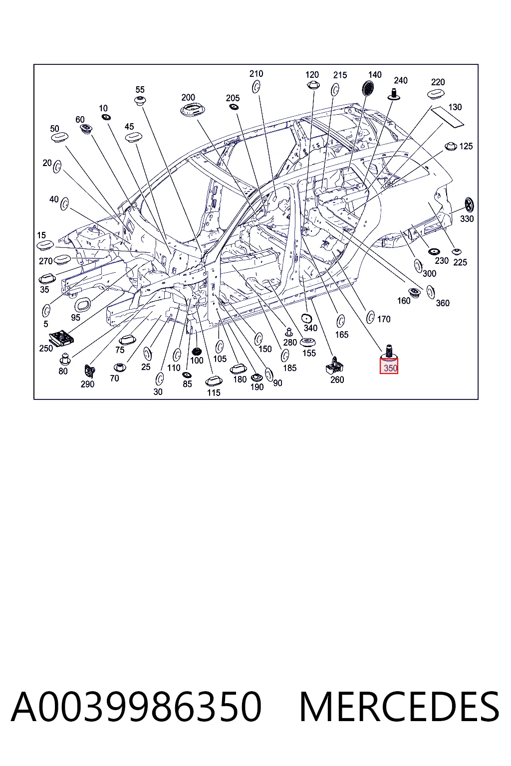 A0039986350 Mercedes