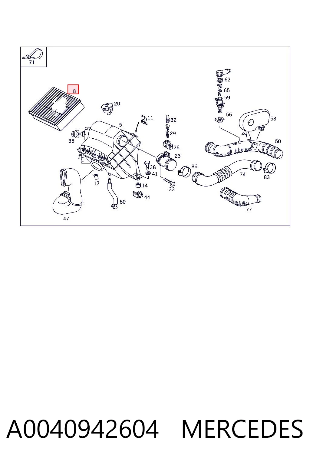 A0040942604 Mercedes