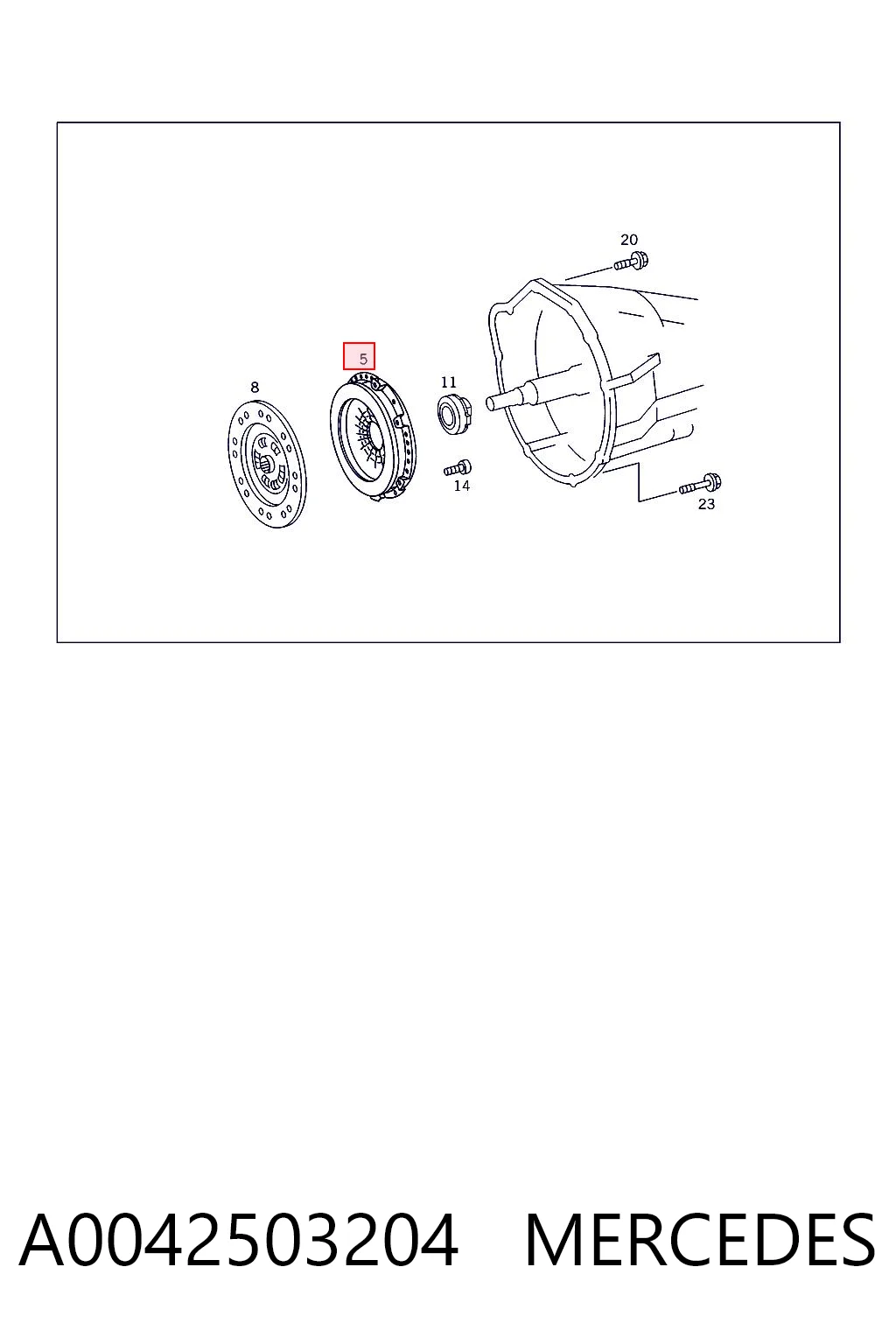 Compre Cesta de embraiagem Mercedes E 