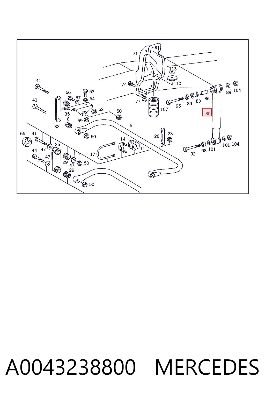 A0043238800 Mercedes