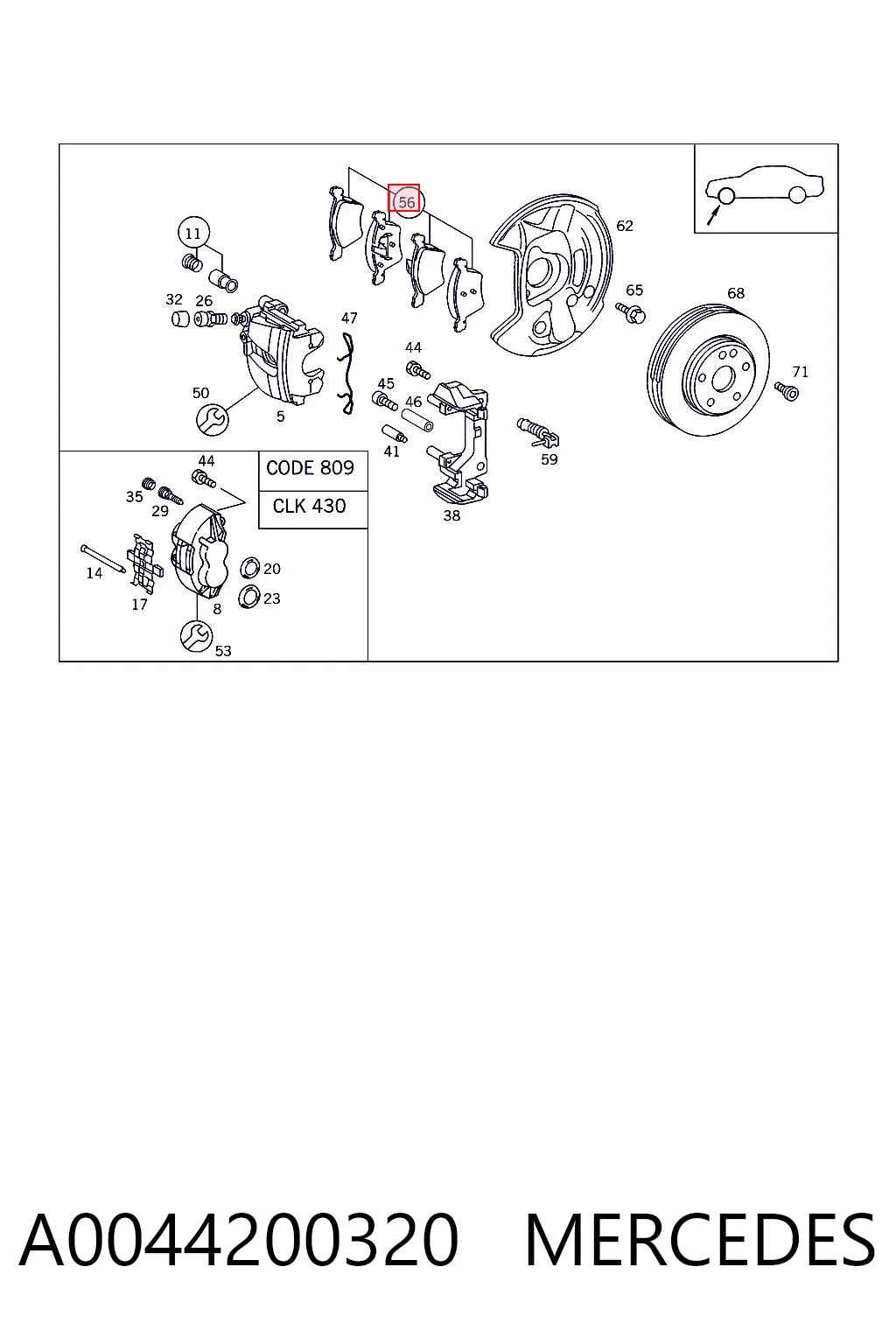 A0044200320 Mercedes