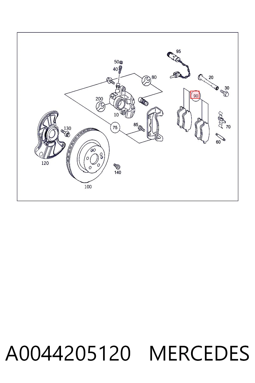 A0044205120 Mercedes