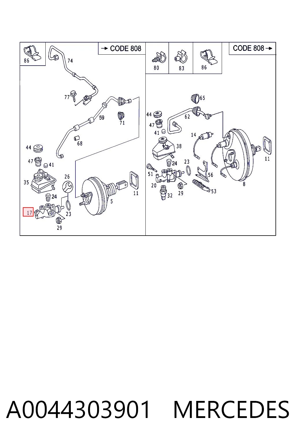 A0044303901 Mercedes