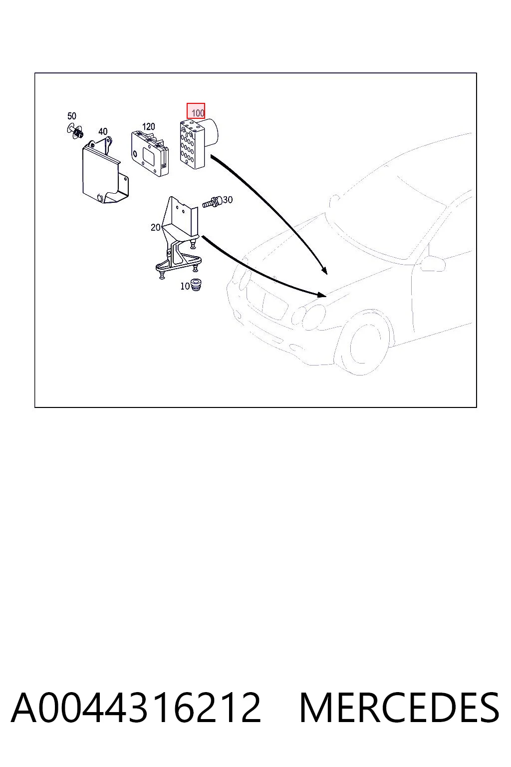 A0044316212 Mercedes