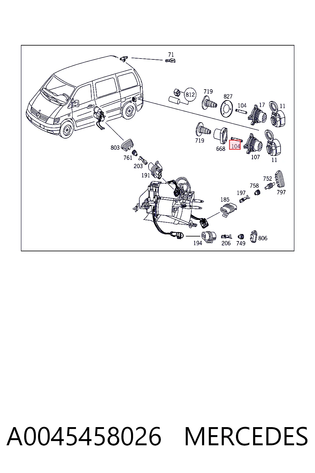 A0045458026 Mercedes