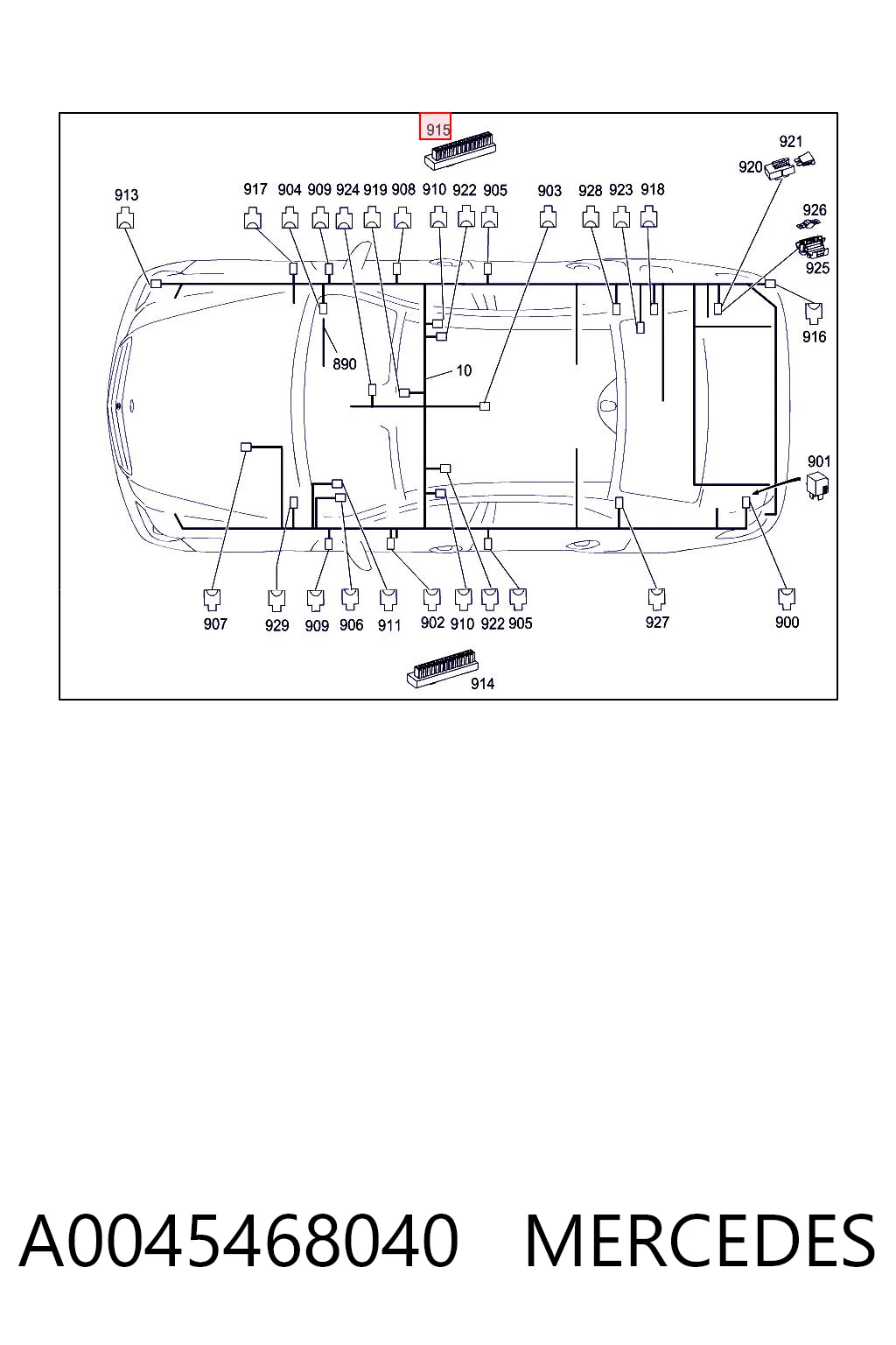 A0045468040 Mercedes