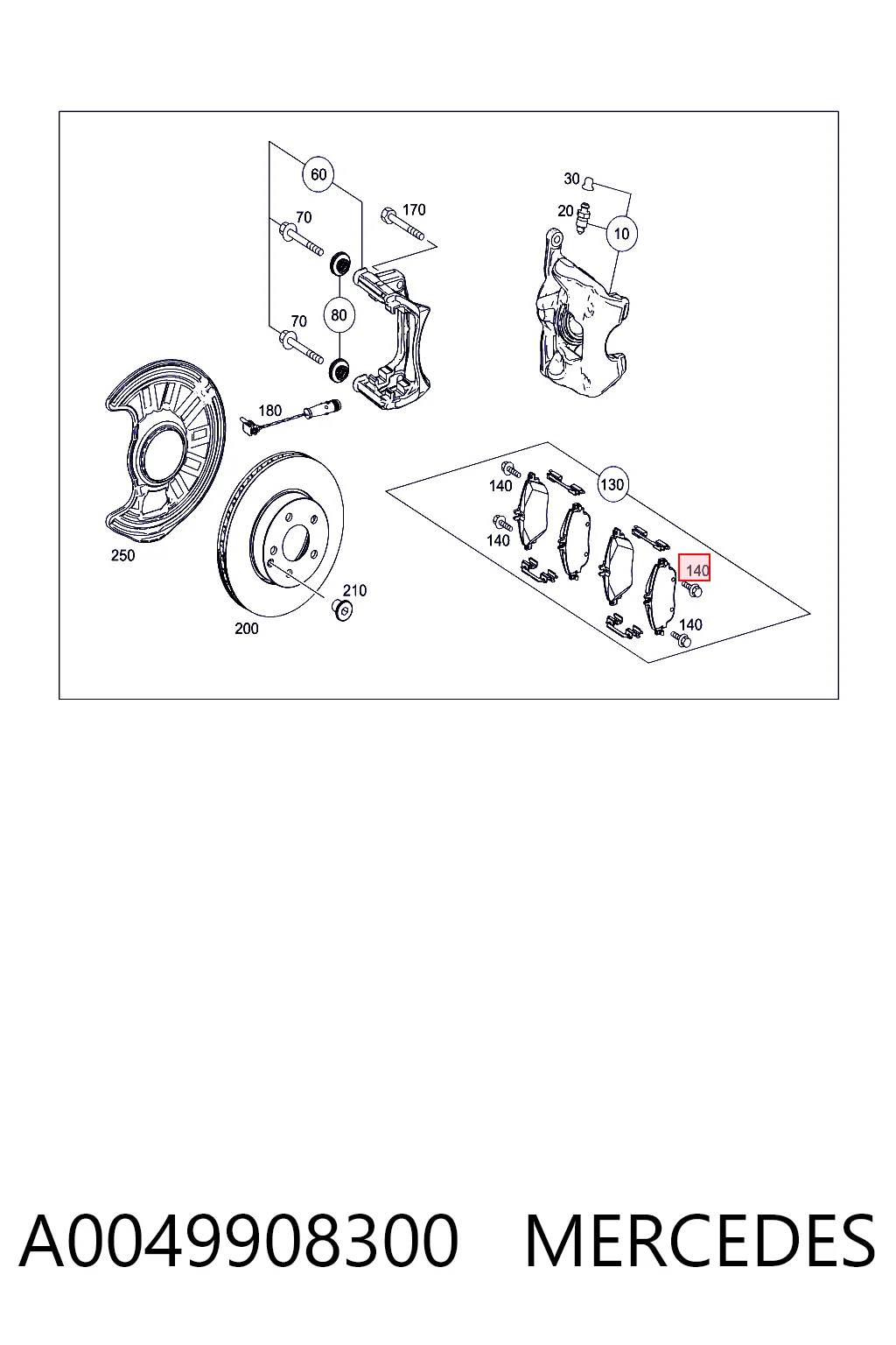 A0049908300 Mercedes