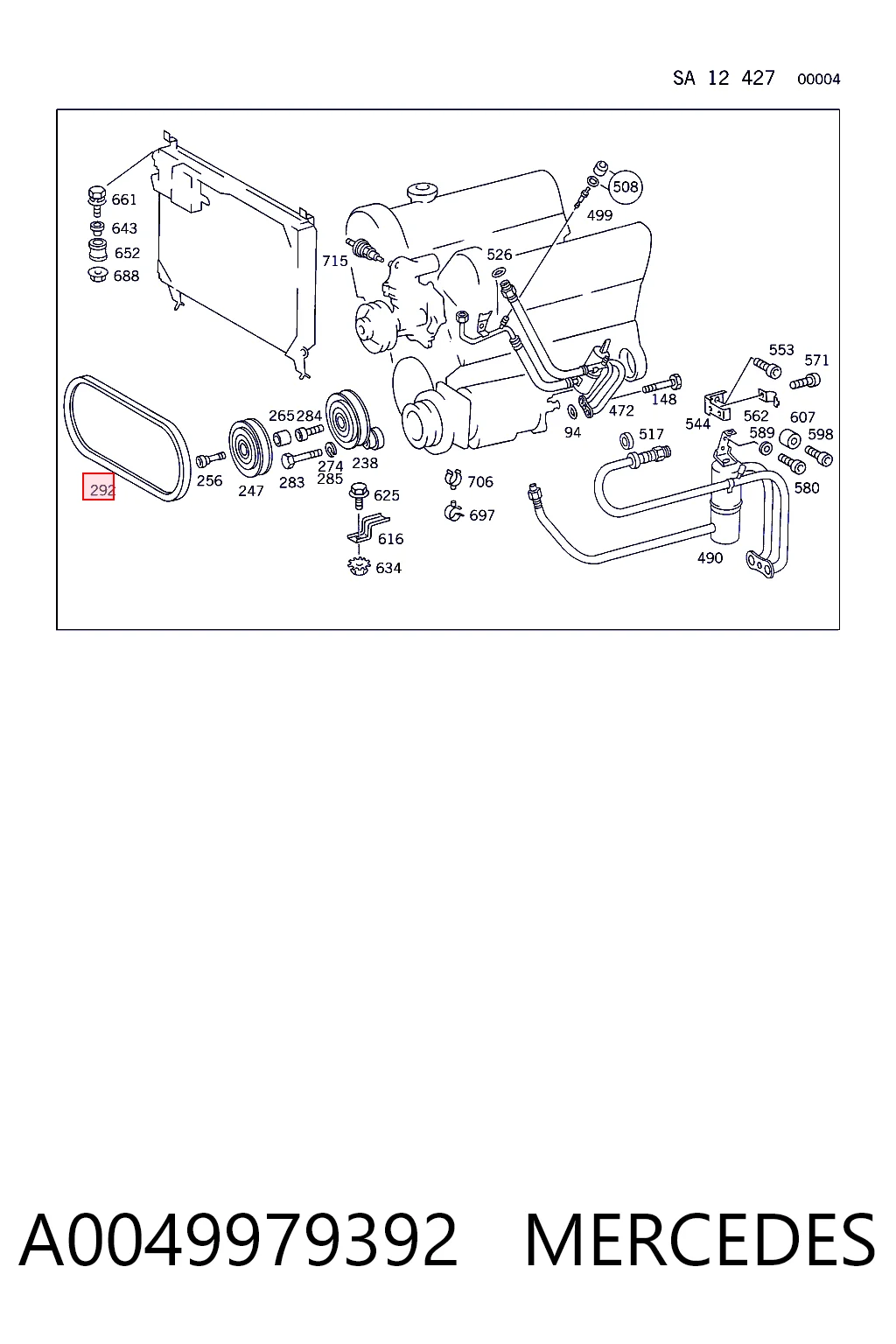 A0049979392 Mercedes