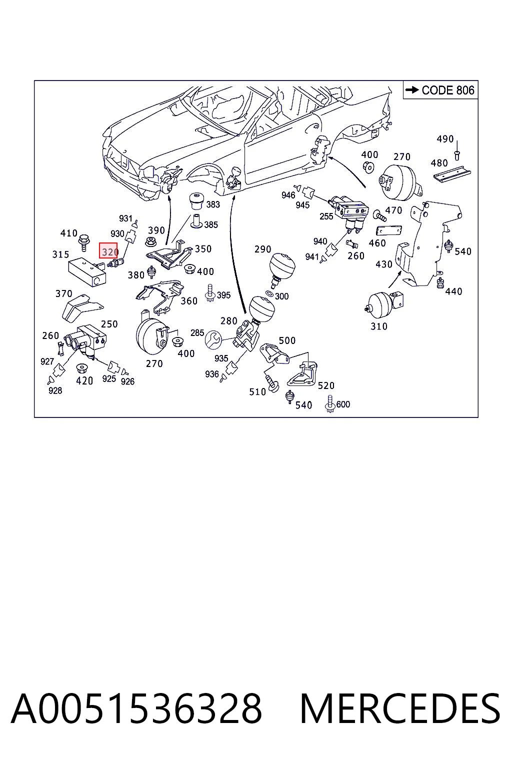 A0051536328 Mercedes Sensor de temperatura de combustível