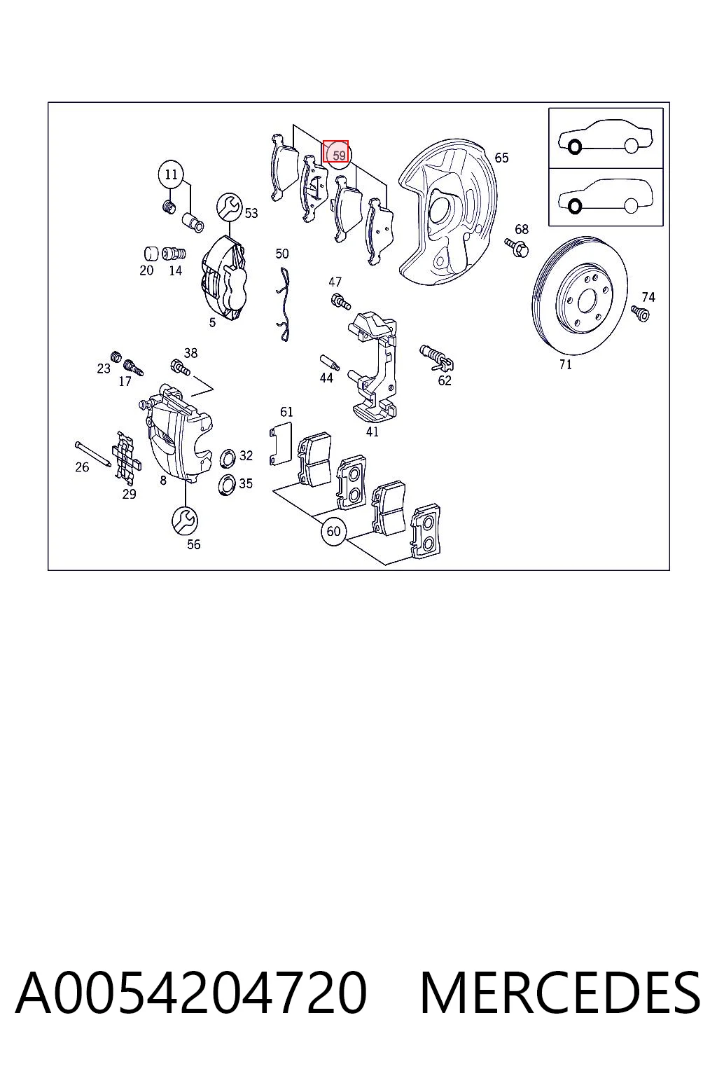 A0054204720 Mercedes