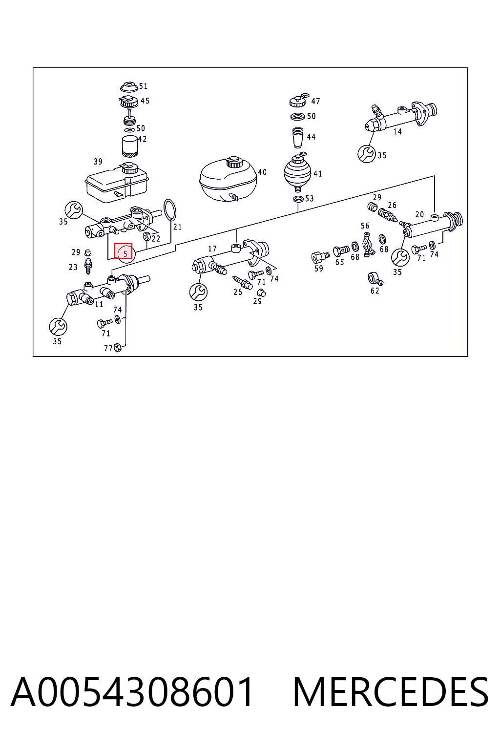 A0054308601 Mercedes