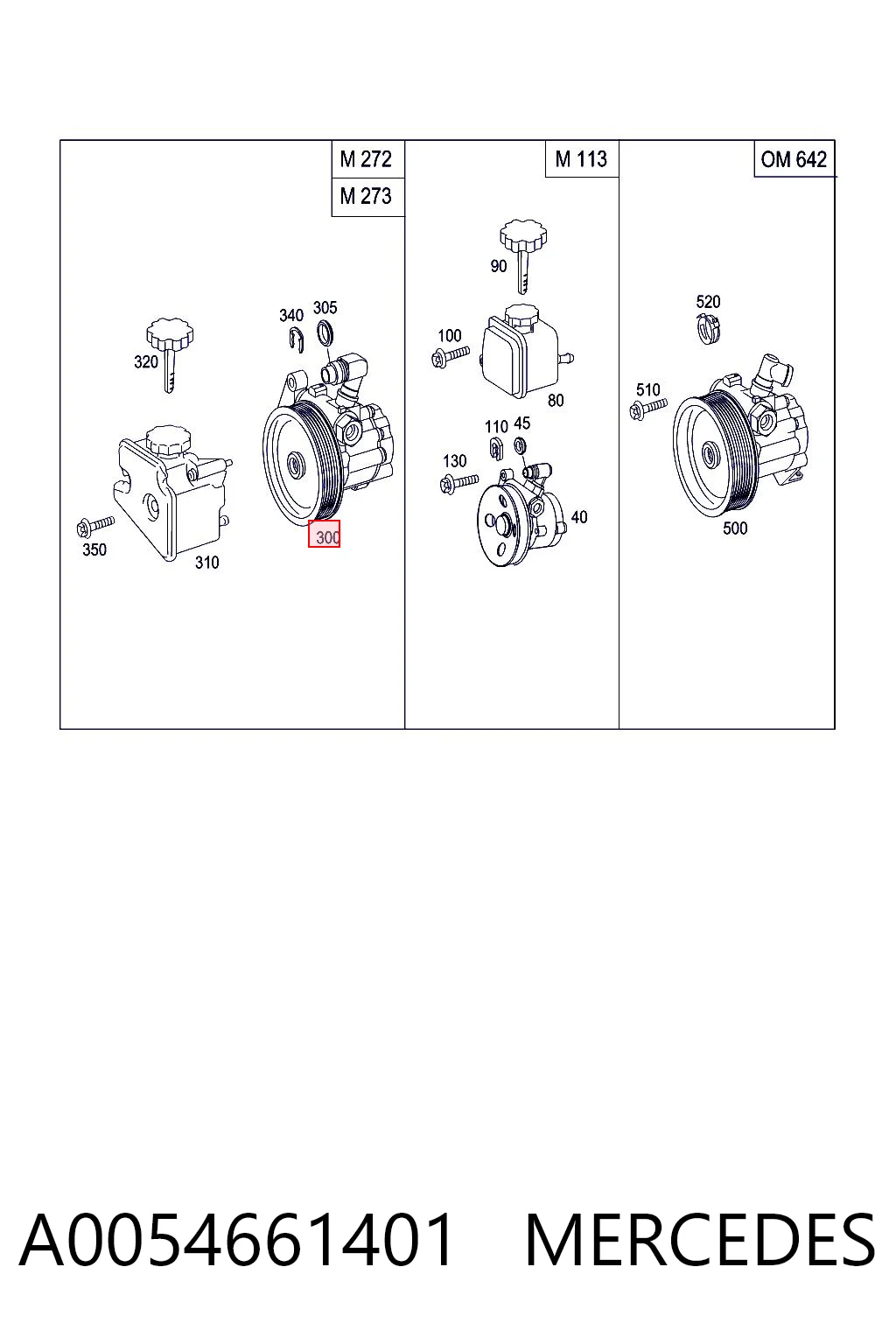 A0054661401 Mercedes Bomba da Direção hidrâulica assistida
