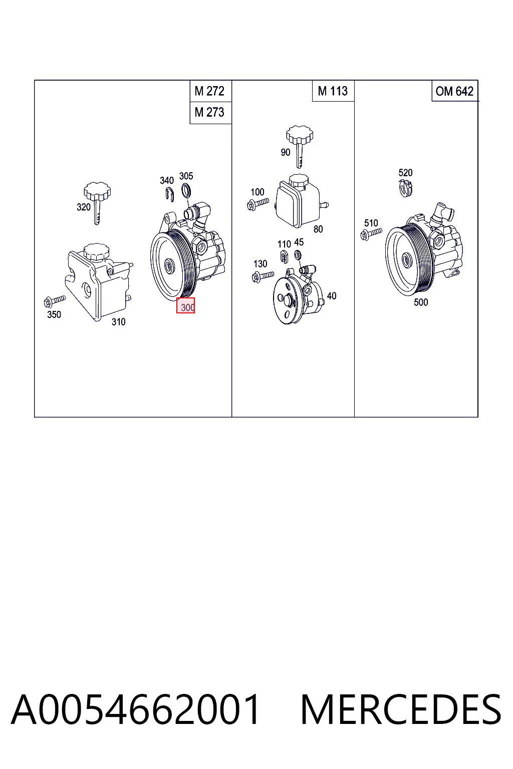 A0054662001 Mercedes Bomba da Direção hidrâulica assistida