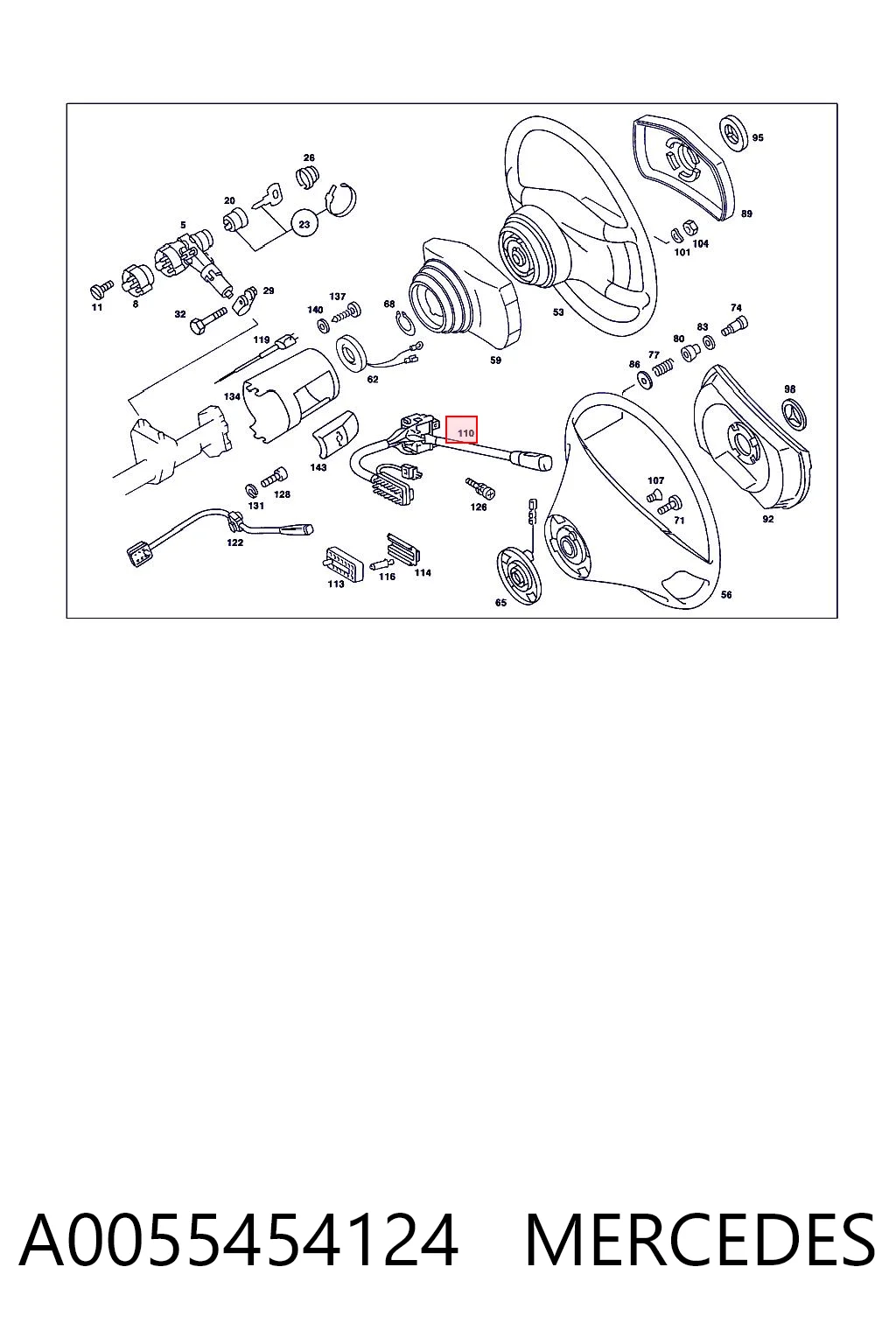 A0055454124 Mercedes