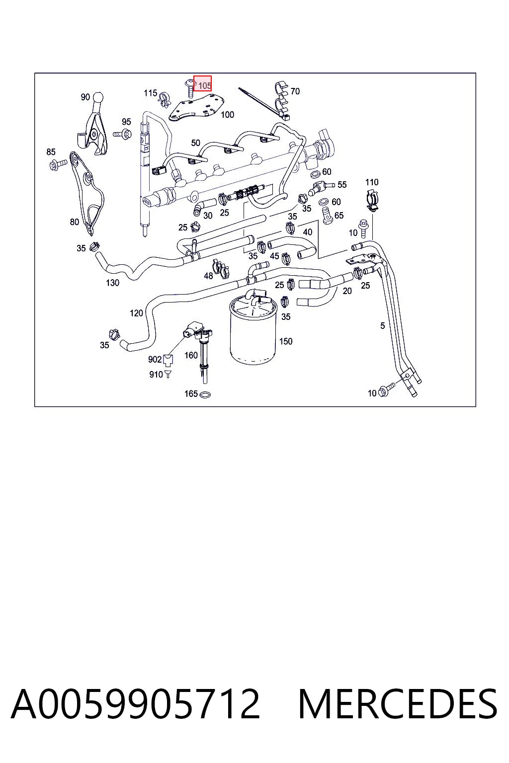 A0059905712 Mercedes