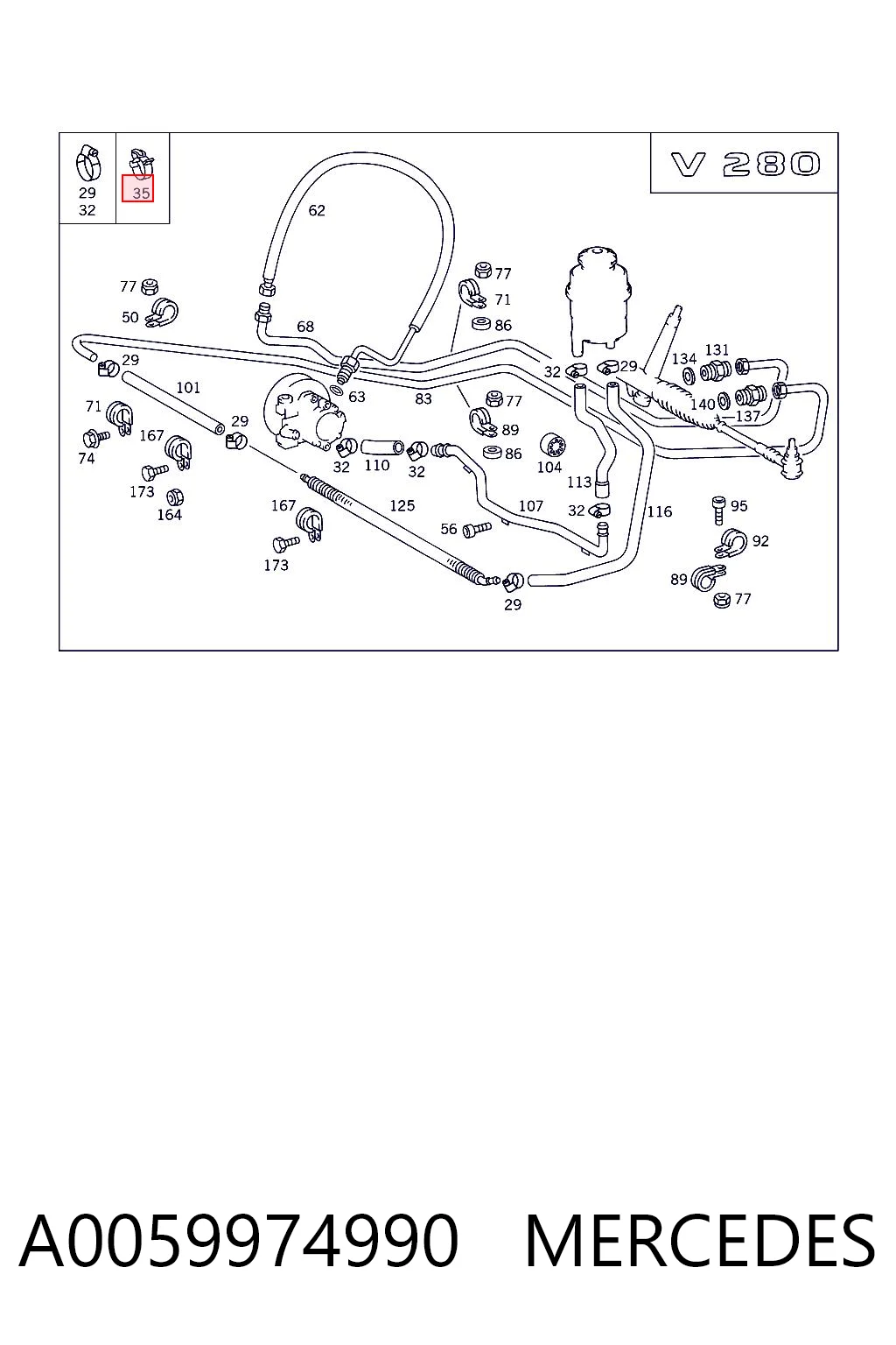 A0059974990 Mercedes