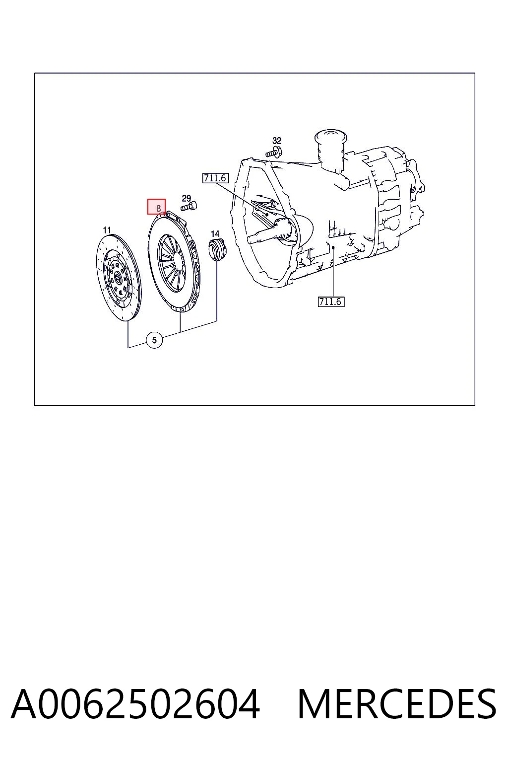 Cesta de embraiagem Mercedes Sprinter preço, a partir de 85,84 USD