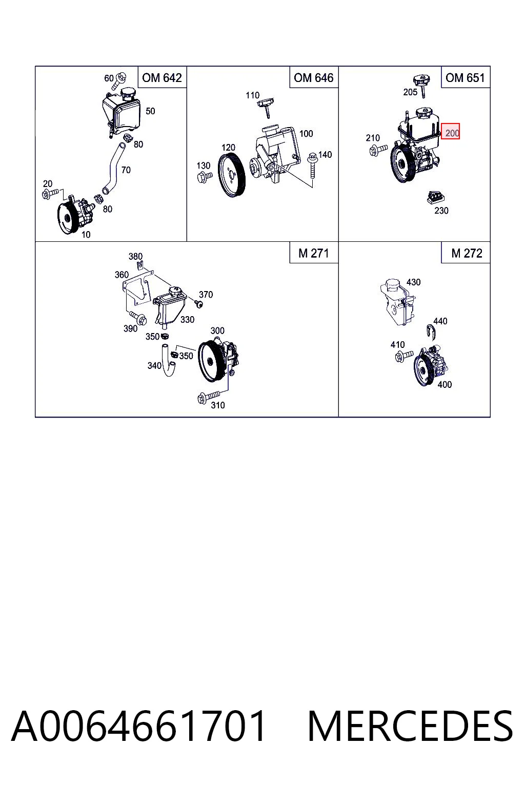 A0064661701 Mercedes Bomba da Direção hidrâulica assistida
