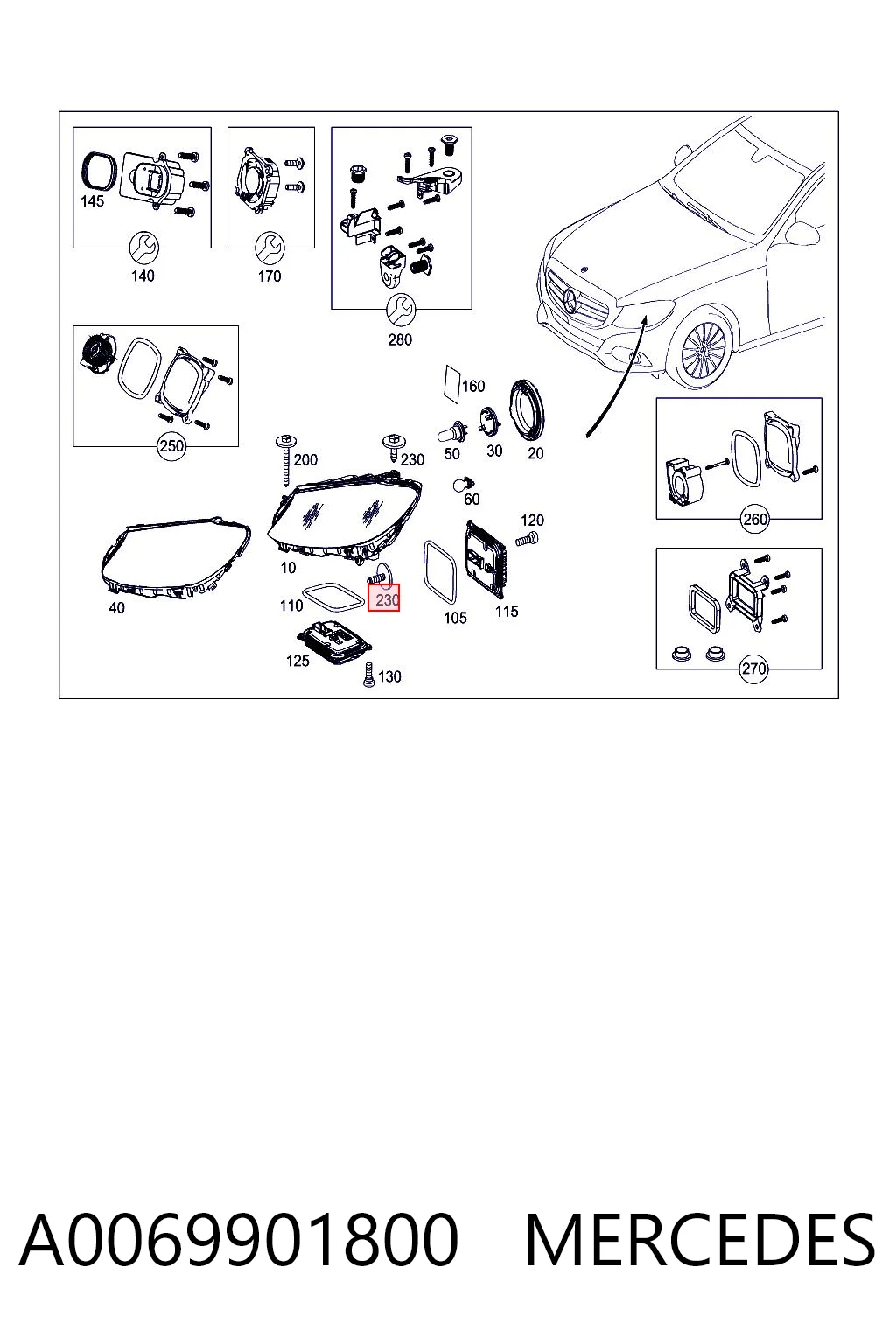 A0069901800 Mercedes